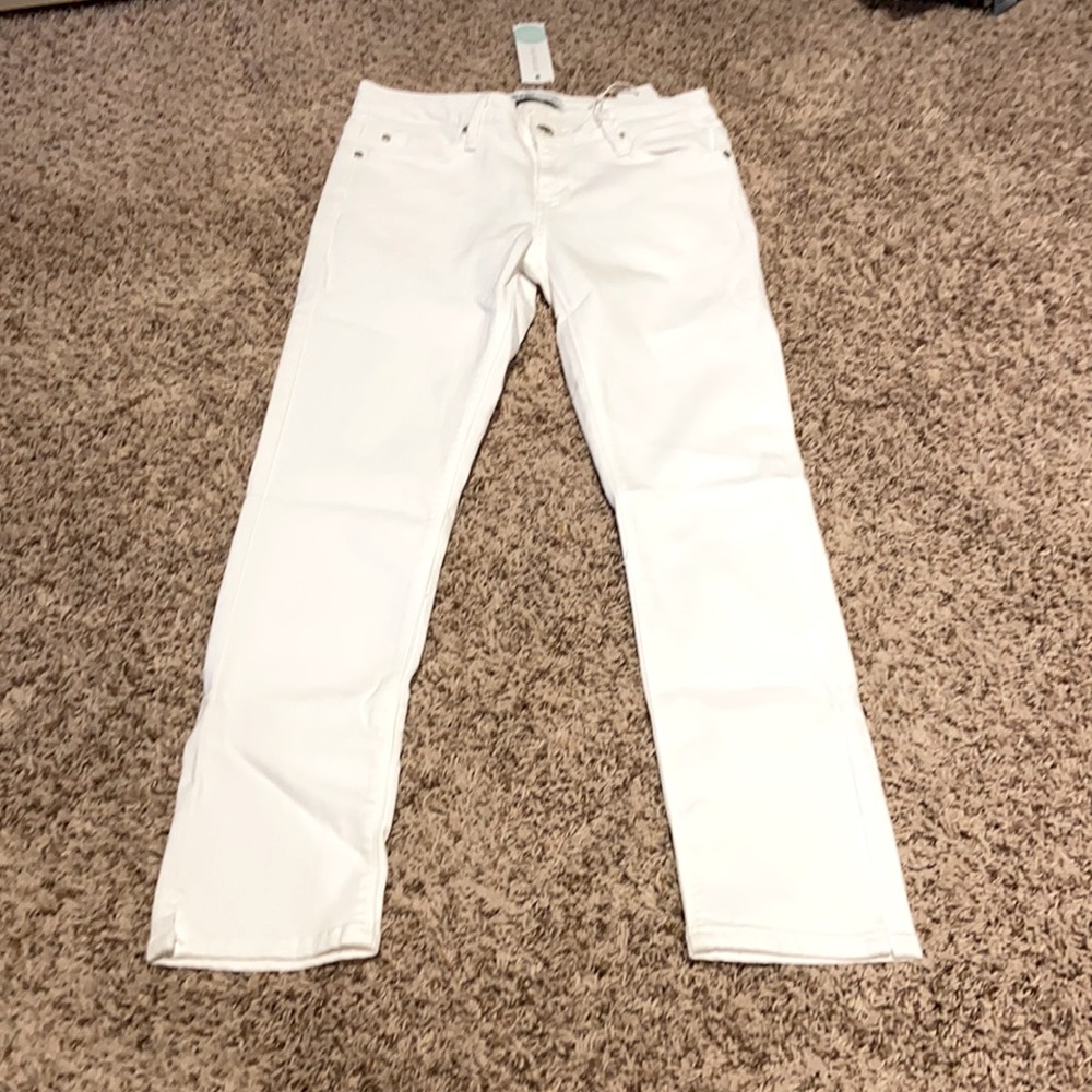 Just Black WHITE JEAN PANTS
